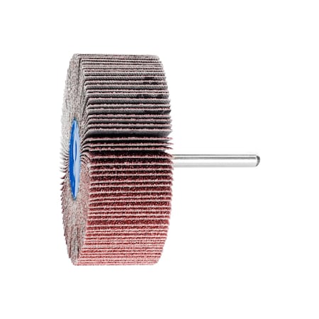 Pferd 3" x 1" Mounted Flap Wheel - 1/4" Shank - Aluminum Oxide - 60 Grit 45208